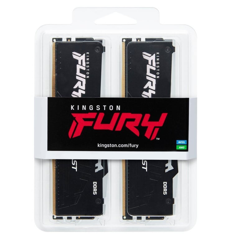 Модуль пам'яті для комп'ютера DDR5 64GB (2x32GB) 5600 MHz Beast RGB Kingston Fury (ex.HyperX) (KF556C36BBEAK2-64) - фото 5