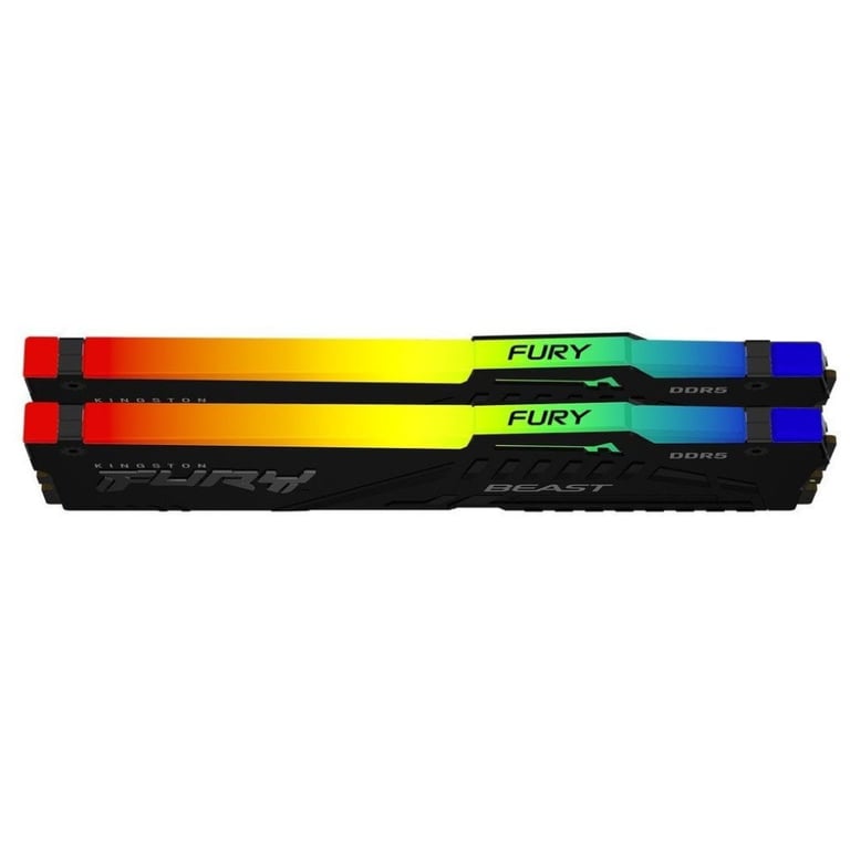 Модуль пам'яті для комп'ютера DDR5 64GB (2x32GB) 6000 MHz Beast RGB Kingston Fury (ex.HyperX) (KF560C36BBEAK2-64) - фото 3