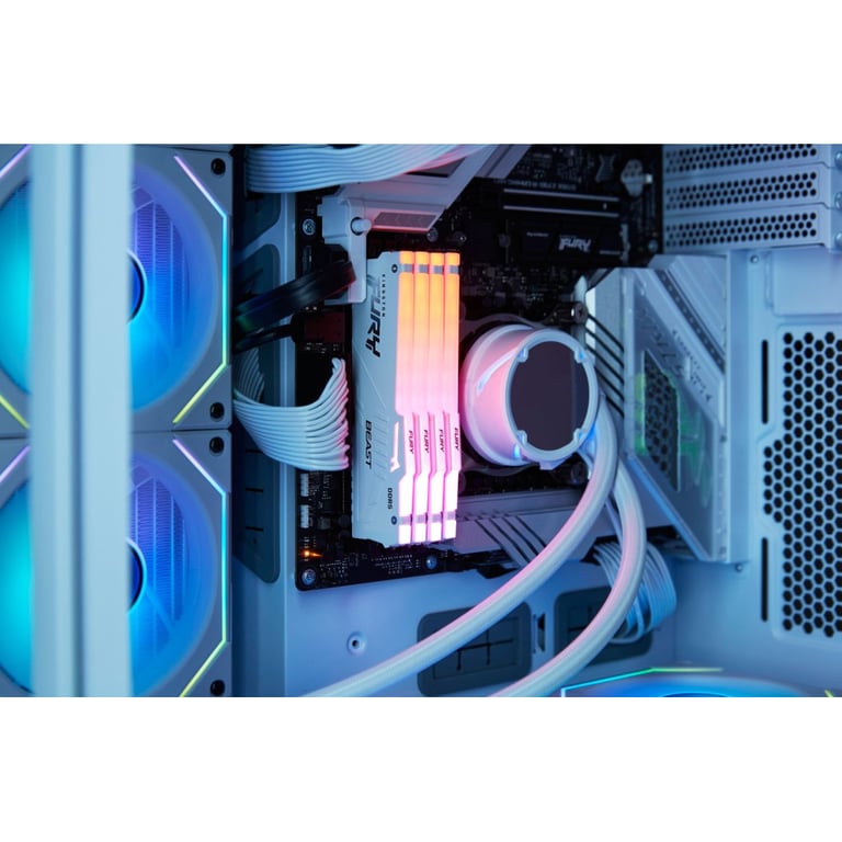 Модуль пам'яті для комп'ютера DDR5 32GB 5600 MHz Beast White RGB Kingston Fury (ex.HyperX) (KF556C36BWEA-32) - фото 4