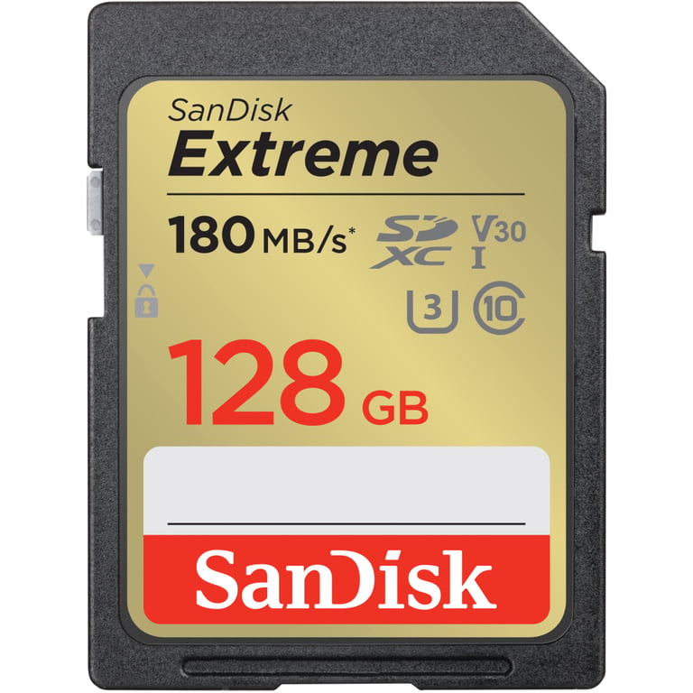 Карта пам'яті SanDisk 128GB SD class 10 UHS-I Extreme (SDSDXVA-128G-GNCIN) - фото 1