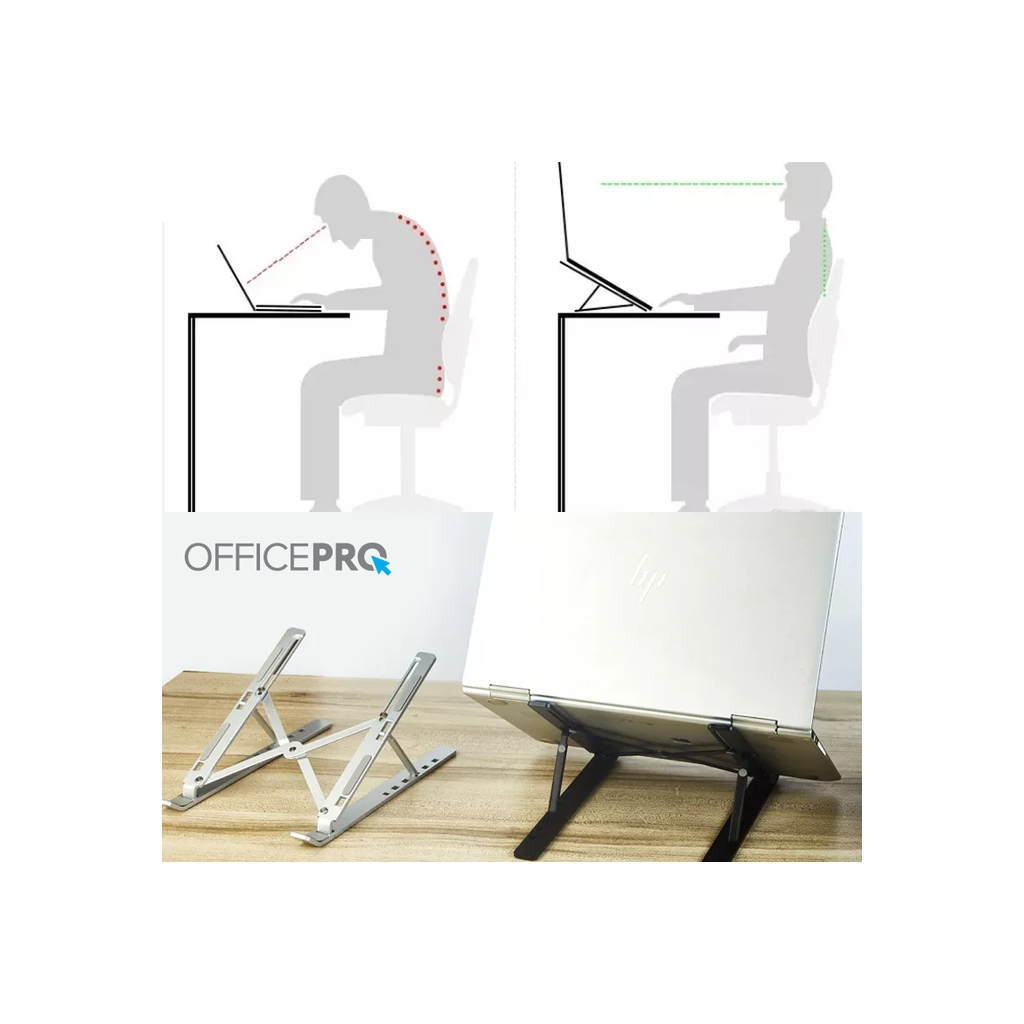 Підставка до ноутбука OfficePro LS320S Silver (LS320S) - фото 7 Підставка до ноутбука OfficePro LS320S Silver (LS320S) - фото 7