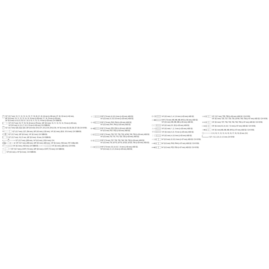 Набір інструментів Yato YT-38841 - фото 6 Набір інструментів Yato YT-38841 - фото 6