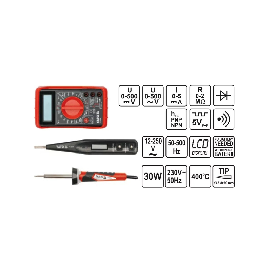 Набір інструментів Yato YT-39009 - фото 9 Набір інструментів Yato YT-39009 - фото 9