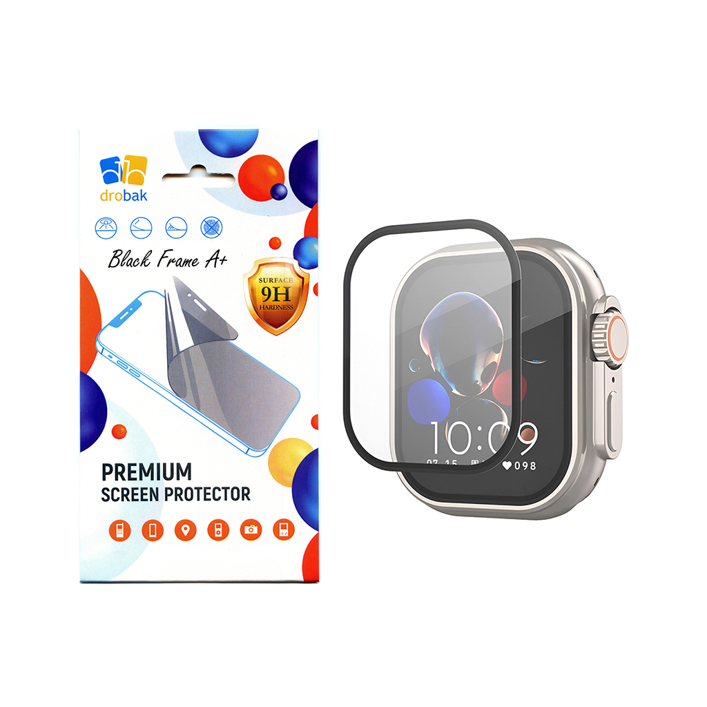 Скло захисне Drobak Apple Watch Ultra 2 49mm Black Frame A+ (323209) Скло захисне Drobak Apple Watch Ultra 2 49mm Black Frame A+ (323209)