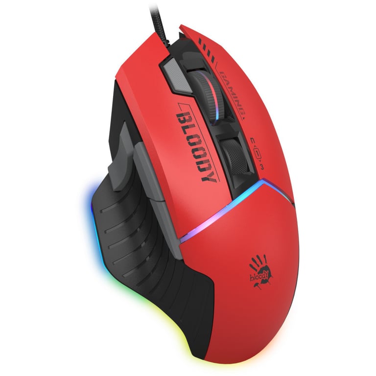 Мишка A4Tech Bloody W95 Max RGB Activated USB Sports Red (Bloody W95 Max Sports Red) - фото 2