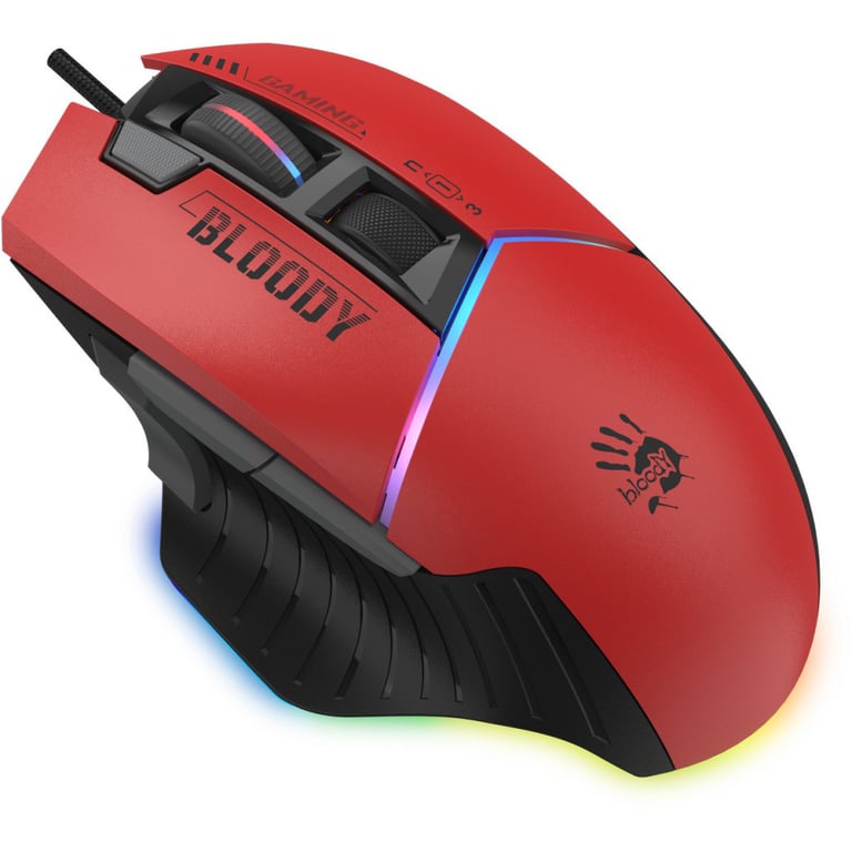 Мишка A4Tech Bloody W95 Max RGB Activated USB Sports Red (Bloody W95 Max Sports Red) - фото 3