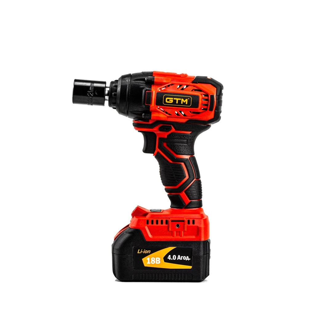 Гайковерт GTM IWC18/320BL, 18В, 320Нм, 1/2", 2x4Ah, кейс (IWC18/320BL) - фото 3 Гайковерт GTM IWC18/320BL, 18В, 320Нм, 1/2", 2x4Ah, кейс (IWC18/320BL) - фото 3