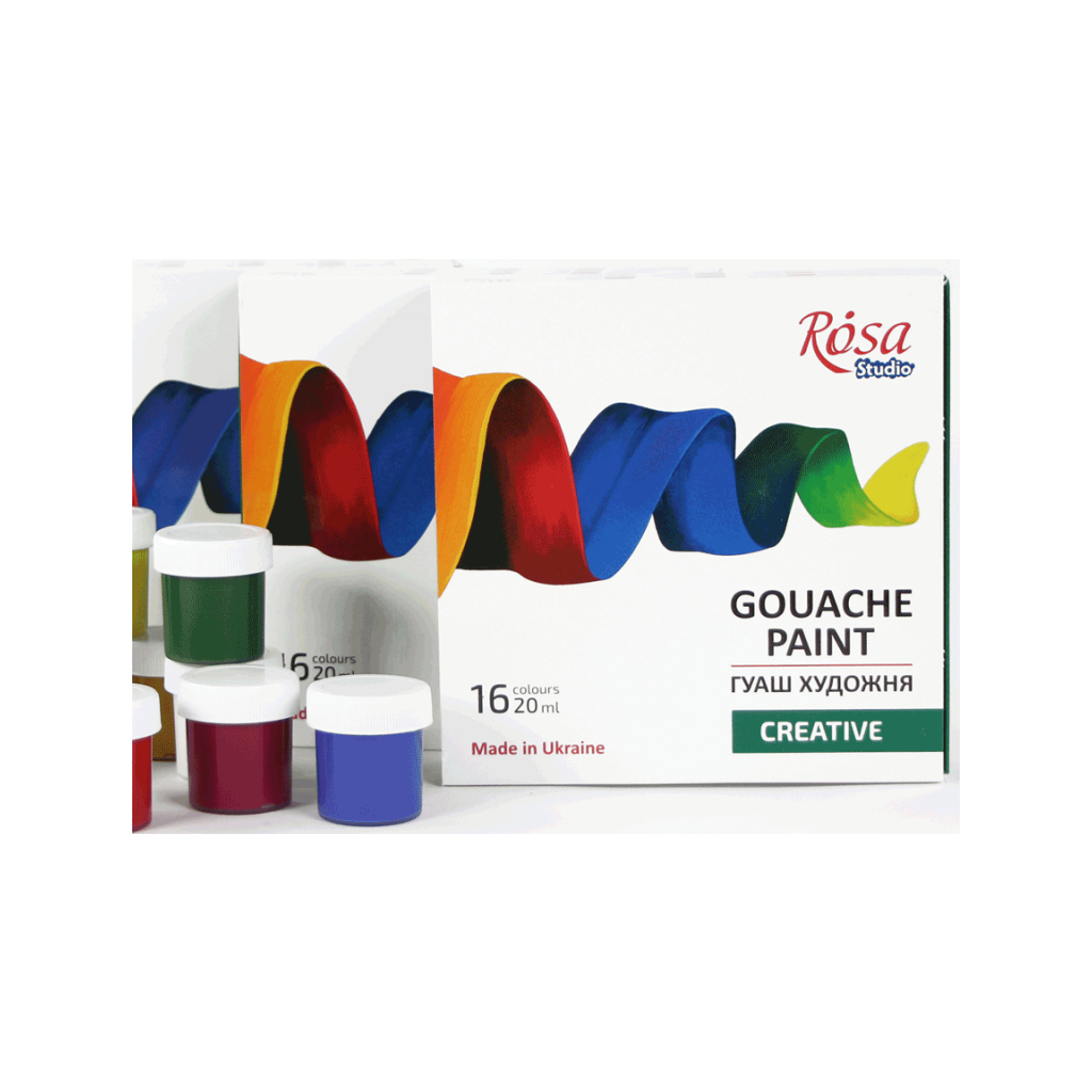 Гуашеві фарби Rosa Studio Creative 16*20 мл (4823098531609) - фото 4 Гуашеві фарби Rosa Studio Creative 16*20 мл (4823098531609) - фото 4