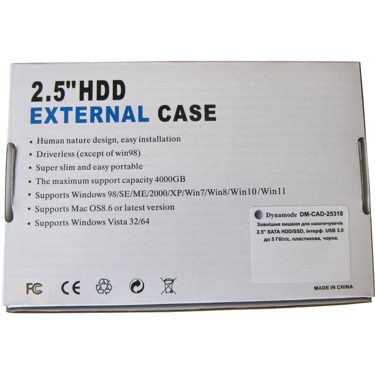 Кишеня зовнішня Dynamode 2.5" SATA HDD/SSD USB 3.0 Black (DM-CAD-25318) - фото 9