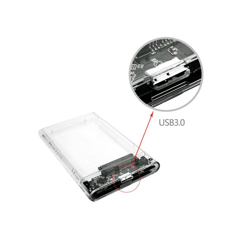 Кишеня зовнішня Dynamode 2.5" SATA HDD/SSD USB 3.0 Transparent (DM-CAD-25316) - фото 9