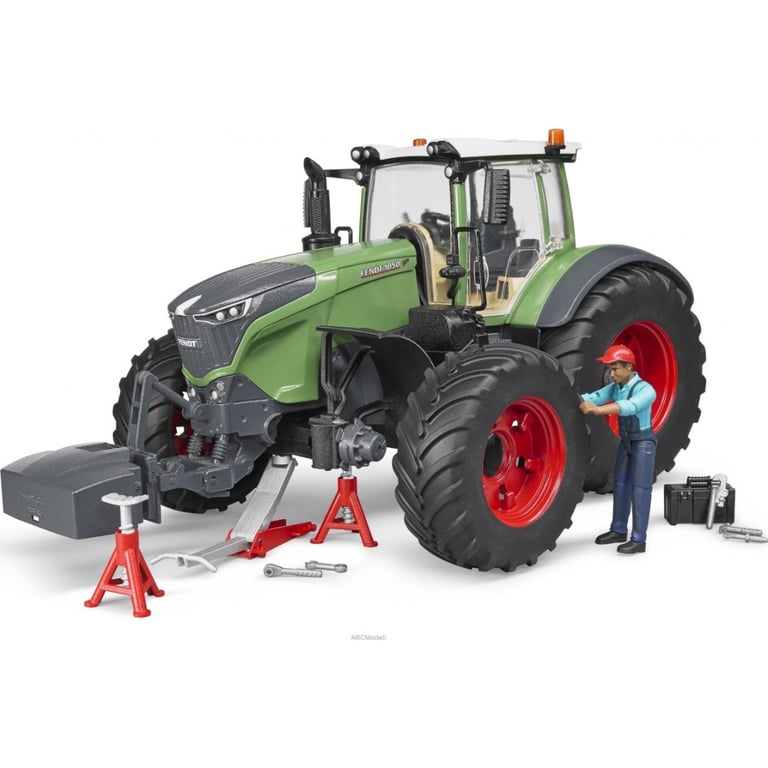 Масштабна модель автомобіля Bruder Трактор Fendt 1050 Vario з фігуркою та аксесуарами для ремонту (04041) - фото 1