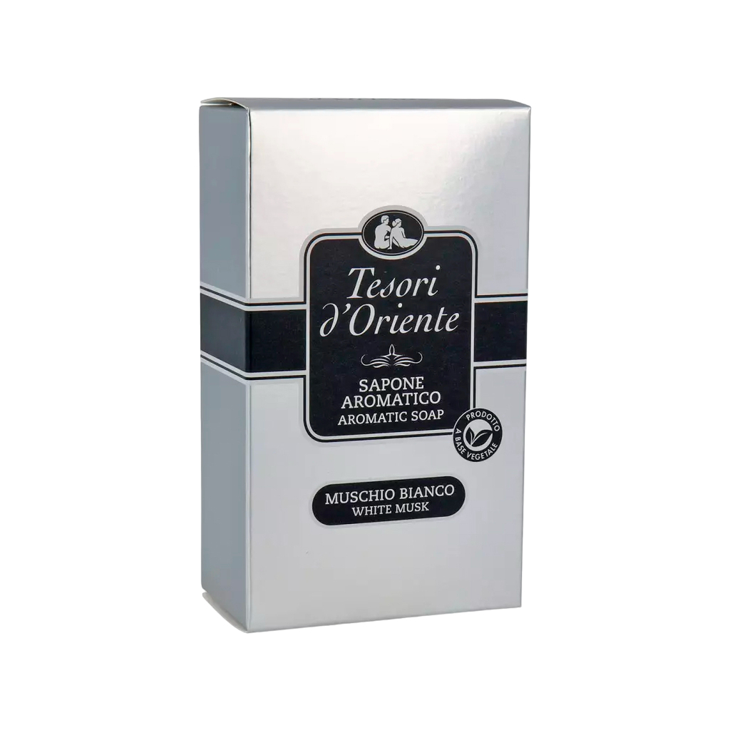 Тверде мило Tesori d'Oriente Білий мускус Парфумоване 125 г (8008970055169) - фото 2 Тверде мило Tesori d'Oriente Білий мускус Парфумоване 125 г (8008970055169) - фото 2