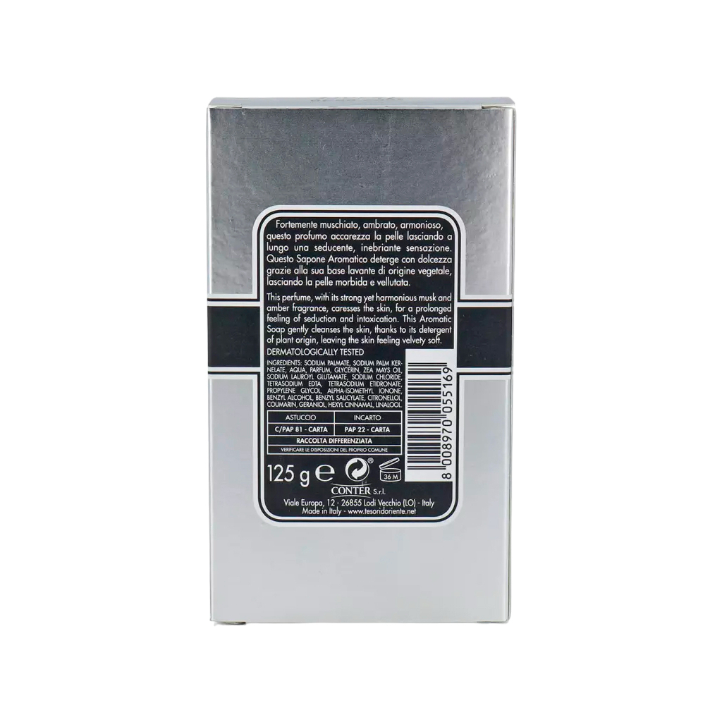 Тверде мило Tesori d'Oriente Білий мускус Парфумоване 125 г (8008970055169) - фото 3 Тверде мило Tesori d'Oriente Білий мускус Парфумоване 125 г (8008970055169) - фото 3