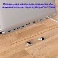 Порт-реплікатор Dynamode 11-in-1 USB-C to HDTV 4K/30Hz, VGA, 1хUSB3.0, RJ45, Type-C PD, Audio, SD/MicroSD (BYL-2003) - фото 9