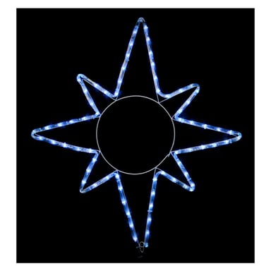 Гірлянда Delux Motif flash Star 65 х 75 см білий IP44 EN (90012985)