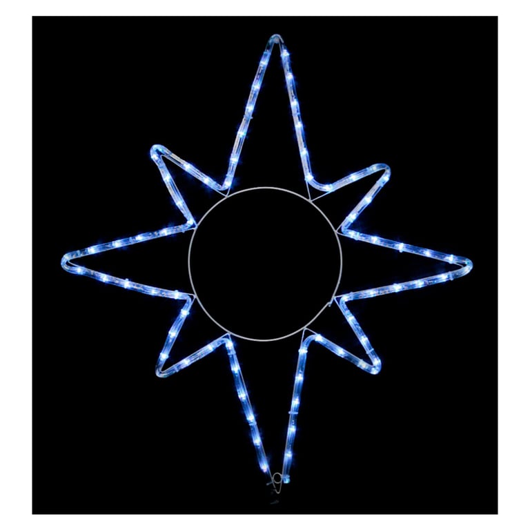 Гірлянда Delux Motif flash Star 65 х 75 см білий IP44 EN (90012985) - фото 1