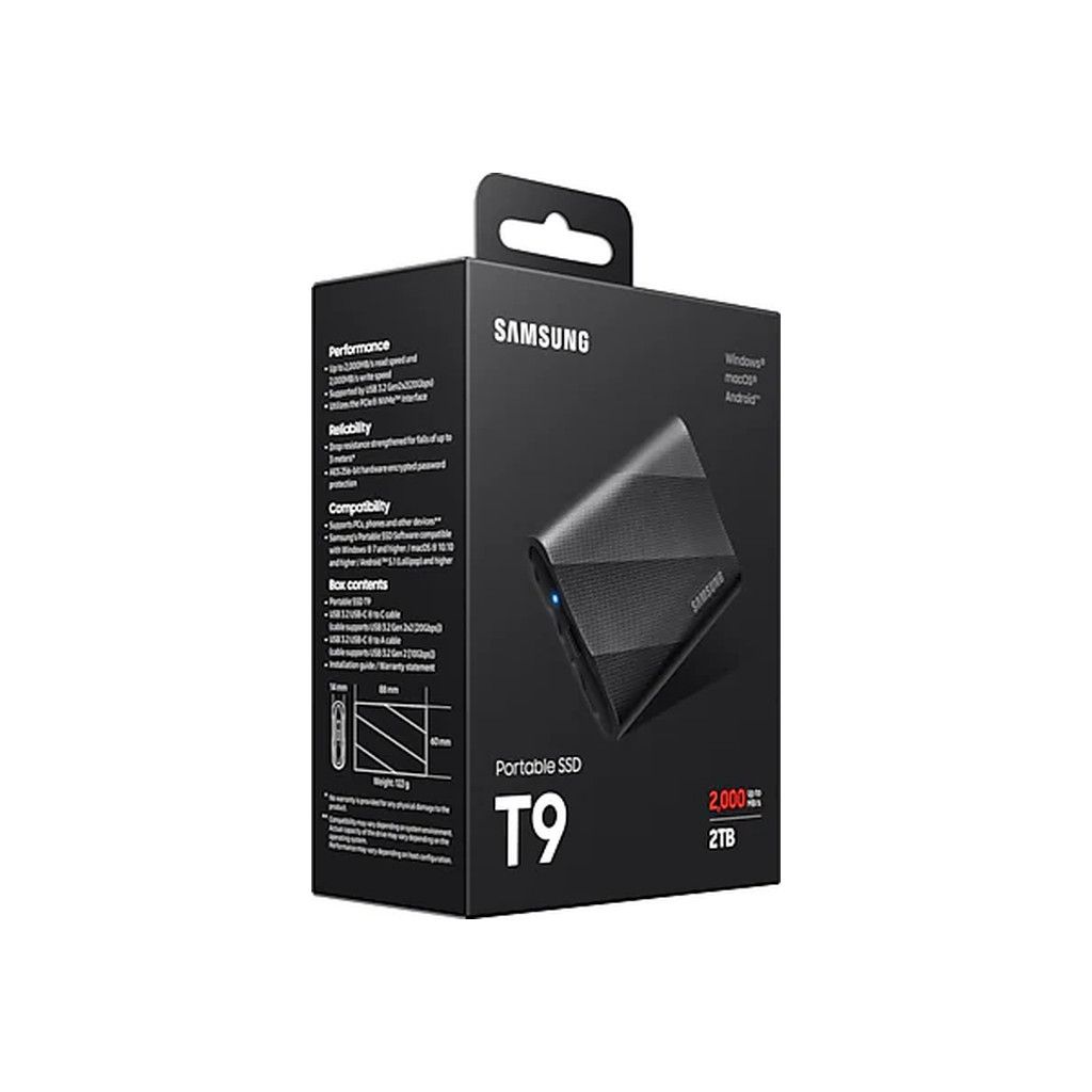 Накопичувач SSD USB 3.2 2TB T9 Samsung (MU-PG2T0B/EU) - фото 11 Накопичувач SSD USB 3.2 2TB T9 Samsung (MU-PG2T0B/EU) - фото 11