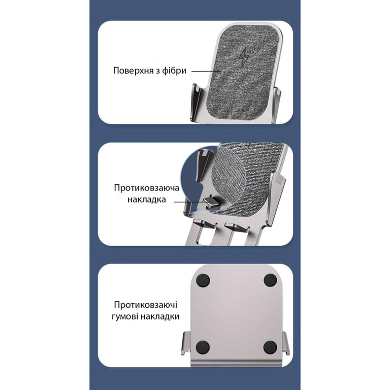 Зарядний пристрій Proda AZEADA metal 15W Tarnish (PD-W18) - фото 5