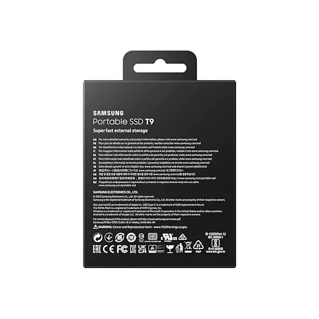 Накопичувач SSD USB 3.2 4TB T9 Samsung (MU-PG4T0B/EU) - фото 10 Накопичувач SSD USB 3.2 4TB T9 Samsung (MU-PG4T0B/EU) - фото 10