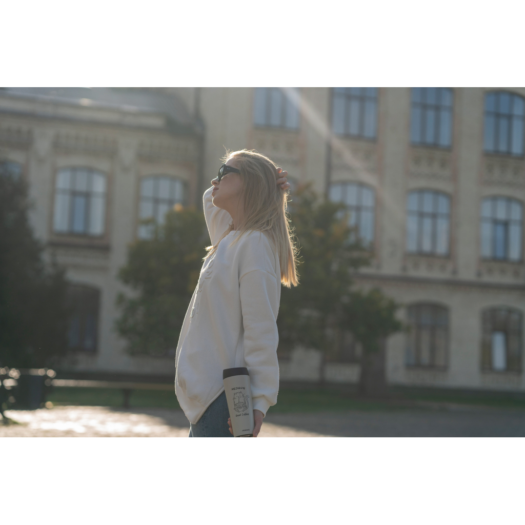 Термокружка Ardesto Coffee Тime Meowning 450 мл Бежева (AR2645WC) - фото 4 Термокружка Ardesto Coffee Тime Meowning 450 мл Бежева (AR2645WC) - фото 4