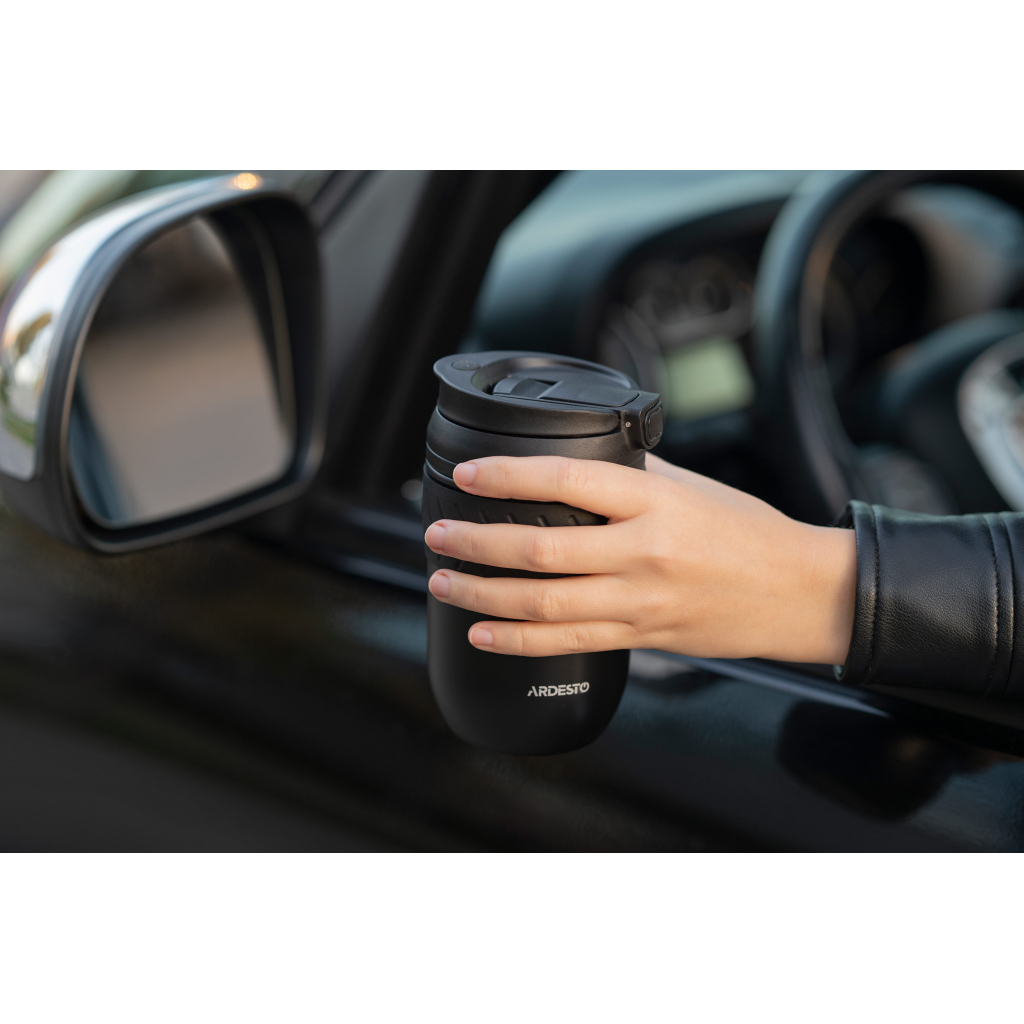 Термокружка Ardesto Cosy 400 мл Чорна (AR2640BT) - фото 4 Термокружка Ardesto Cosy 400 мл Чорна (AR2640BT) - фото 4