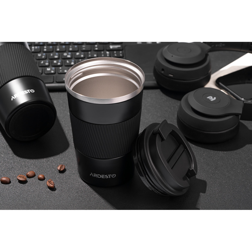 Термокружка Ardesto Urban 500 мл Чорна (AR2650TMB) - фото 3 Термокружка Ardesto Urban 500 мл Чорна (AR2650TMB) - фото 3