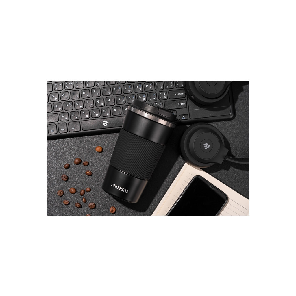 Термокружка Ardesto Urban 500 мл Чорна (AR2650TMB) - фото 4 Термокружка Ardesto Urban 500 мл Чорна (AR2650TMB) - фото 4