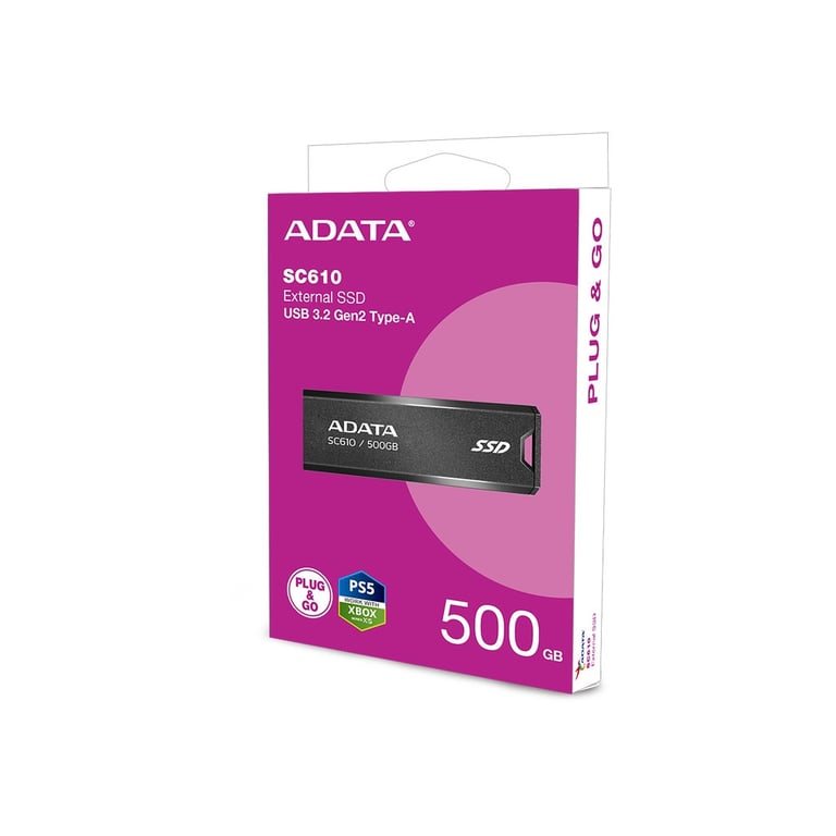 Накопичувач SSD USB 3.2 500GB SD610 ADATA (SC610-500G-CBK/RD) - фото 11