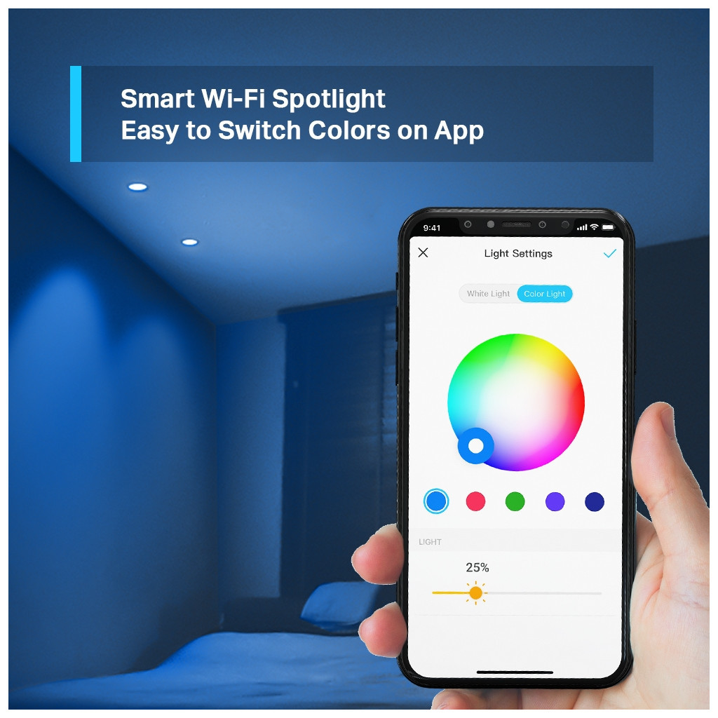 Розумна лампочка TP-Link Tapo L630 N300 GU10 (TAPO-L630) - фото 3 Розумна лампочка TP-Link Tapo L630 N300 GU10 (TAPO-L630) - фото 3