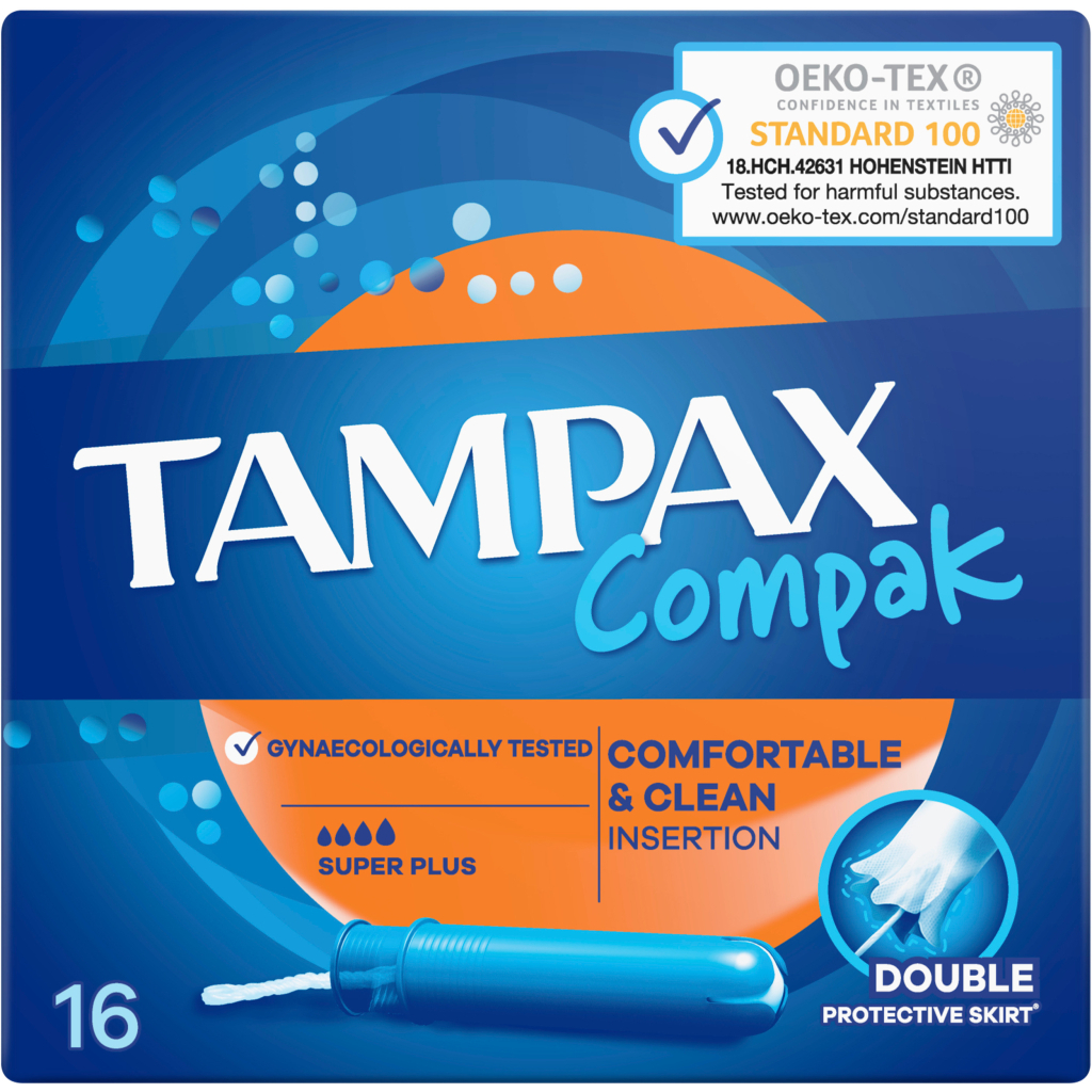Тампони Tampax Compak Super Plus з аплікатором 16 шт. (8001841300399) - фото 2 Тампони Tampax Compak Super Plus з аплікатором 16 шт. (8001841300399) - фото 2