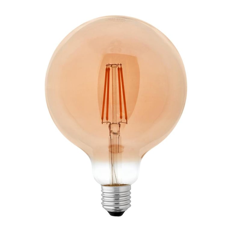 Лампочка Delux Globe G125 8Вт E27 2700К amber filament (90016726) - фото 1