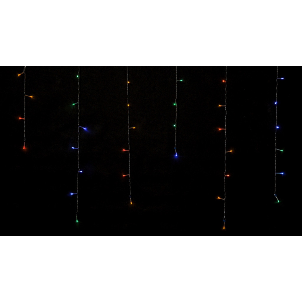 Гірлянда Delux ICICLE 100 LED C 3.2х0.7 м Мульти/Прозорий IP20 (90015254) - фото 2 Гірлянда Delux ICICLE 100 LED C 3.2х0.7 м Мульти/Прозорий IP20 (90015254) - фото 2