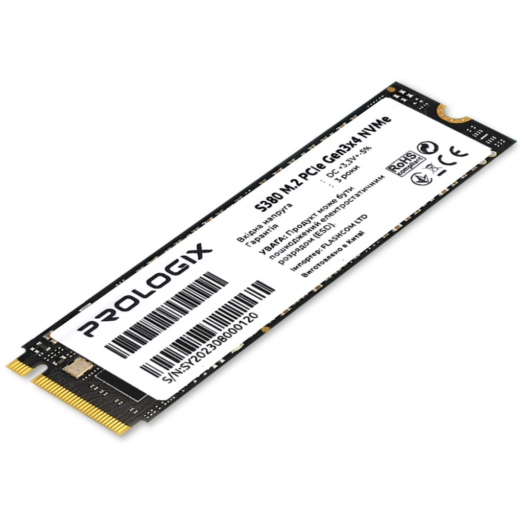 Накопичувач SSD M.2 2280 256GB Prologix (PRO256GS380) - фото 2 Накопичувач SSD M.2 2280 256GB Prologix (PRO256GS380) - фото 2