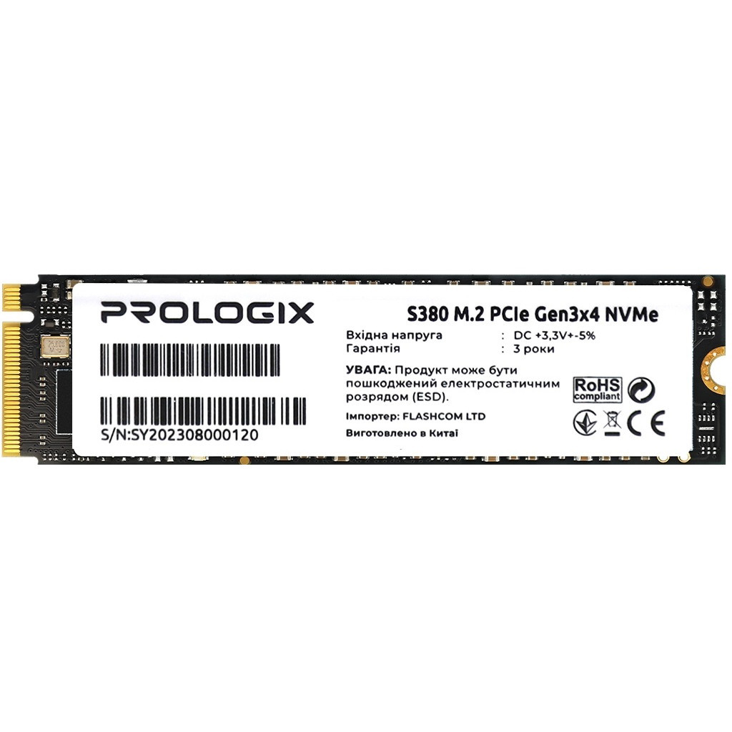 Накопичувач SSD M.2 2280 512GB Prologix (PRO512GS380) - фото 1 Накопичувач SSD M.2 2280 512GB Prologix (PRO512GS380) - фото 1