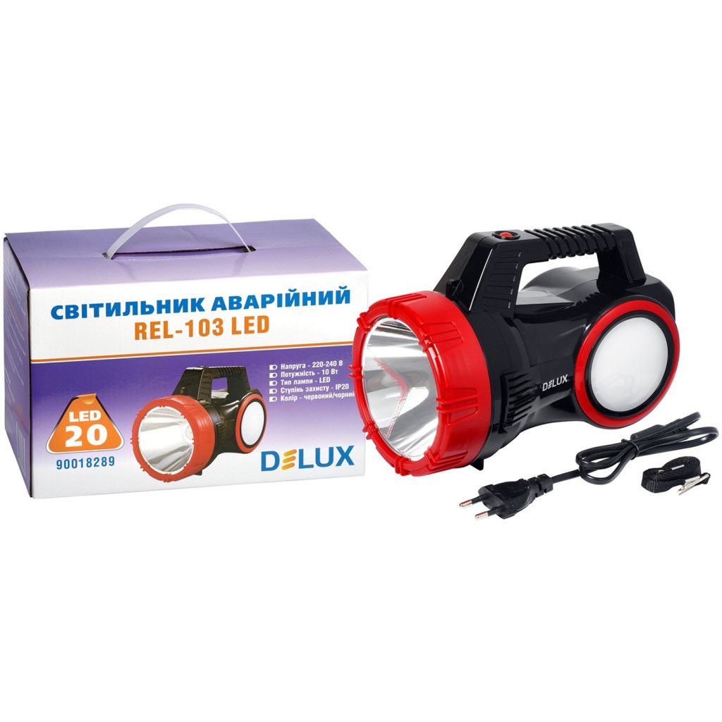 Ліхтар Delux REL-103 20 LED 10W (90018289) Ліхтар Delux REL-103 20 LED 10W (90018289)