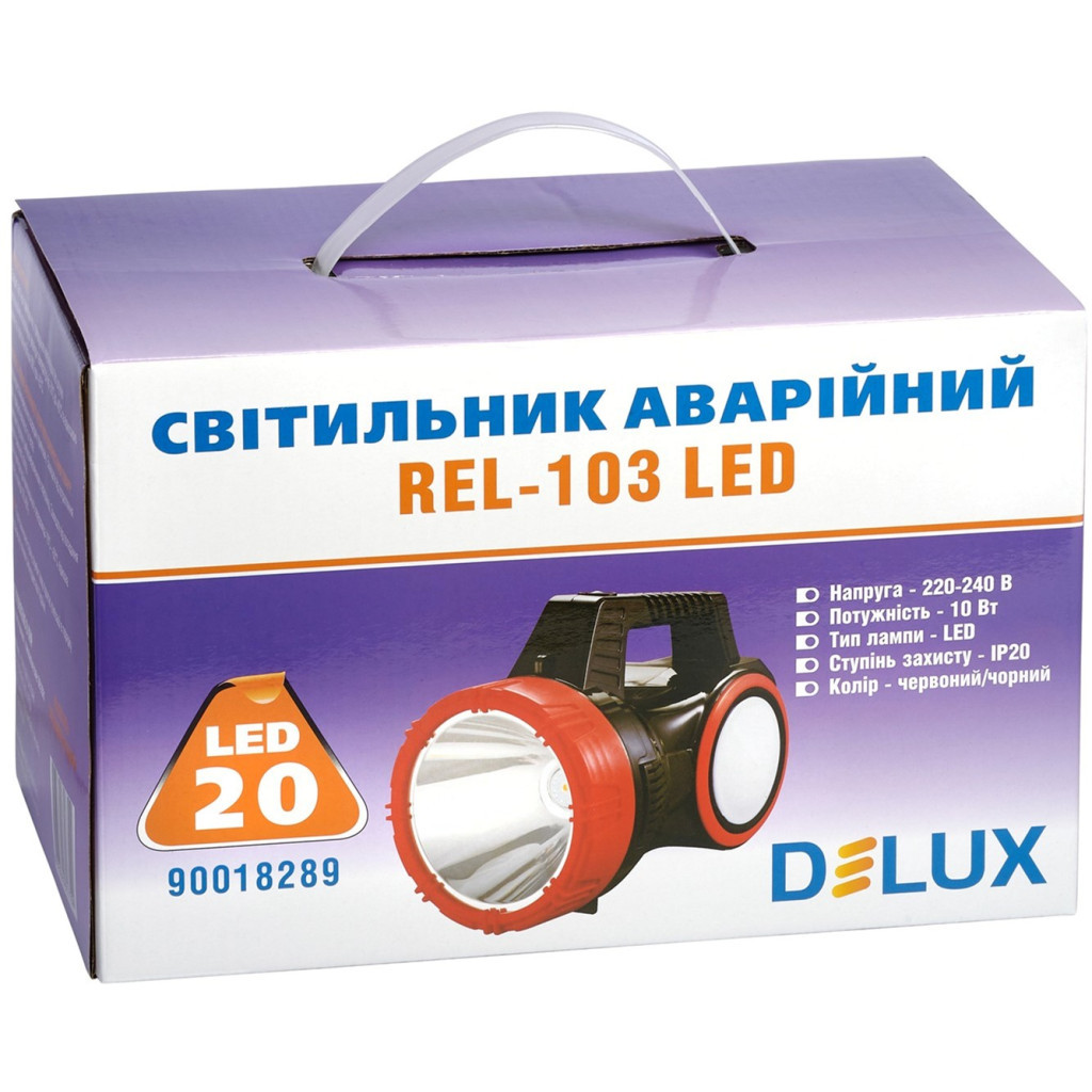 Ліхтар Delux REL-103 20 LED 10W (90018289) - фото 4 Ліхтар Delux REL-103 20 LED 10W (90018289) - фото 4