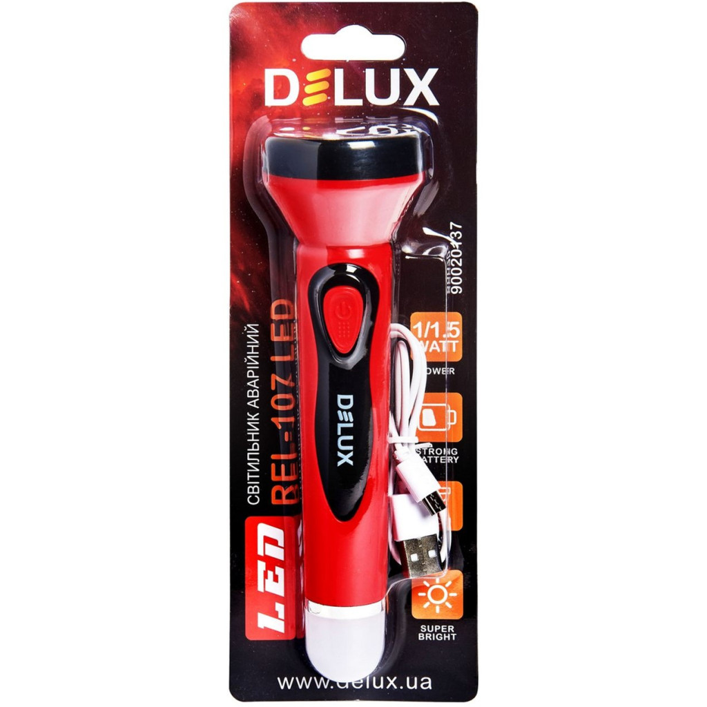 Ліхтар Delux REL-107 USB 2.5W 225lm USB 5V 4LED (90020137) - фото 3 Ліхтар Delux REL-107 USB 2.5W 225lm USB 5V 4LED (90020137) - фото 3