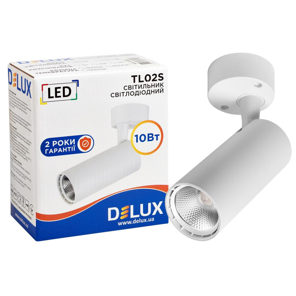 Спот Delux TL02S 10 Вт 4000K (90015886) - фото 3 Спот Delux TL02S 10 Вт 4000K (90015886) - фото 3