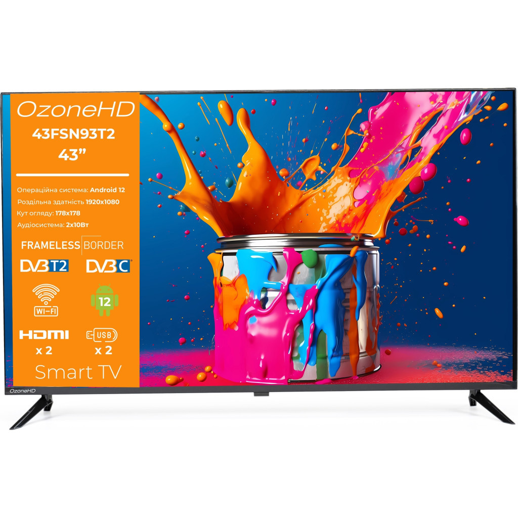 Телевізор Ozonehd 43FSN93T2 - фото 1