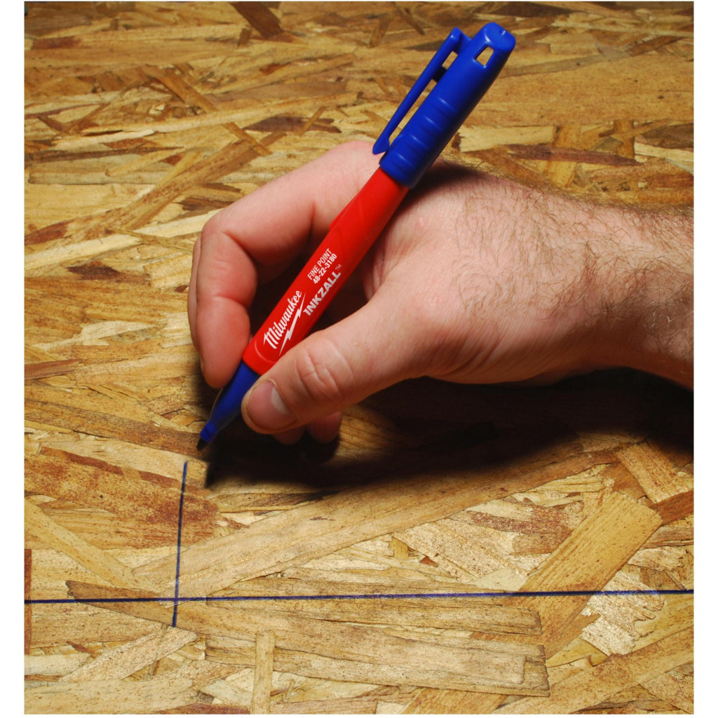 Маркер Milwaukee для будмайданчика INKZALL, тонкий синій (4932492126) - фото 4 Маркер Milwaukee для будмайданчика INKZALL, тонкий синій (4932492126) - фото 4