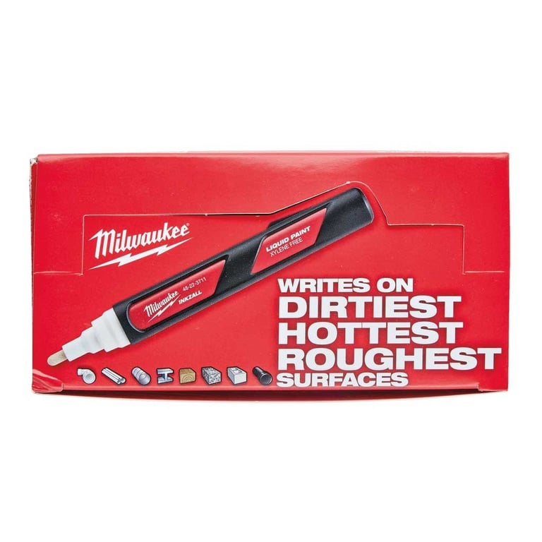 Маркер Milwaukee на основі рідкої фарби INKZALL Білий - LP (48223711) - фото 5
