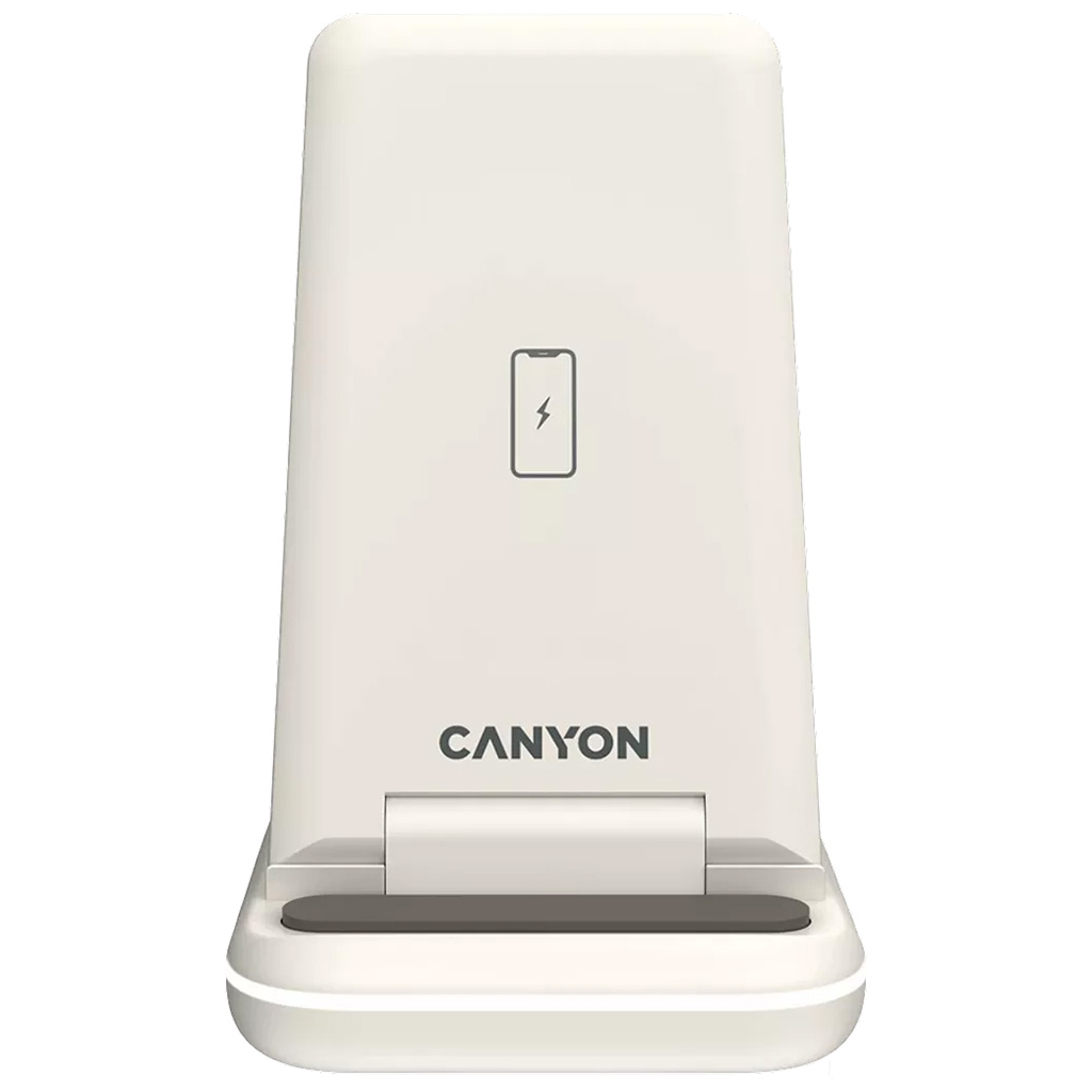 Зарядний пристрій Canyon WS-304 Foldable 3in1 Wireless charger Cosmic Latte (CNS-WCS304CL) - фото 2 Зарядний пристрій Canyon WS-304 Foldable 3in1 Wireless charger Cosmic Latte (CNS-WCS304CL) - фото 2