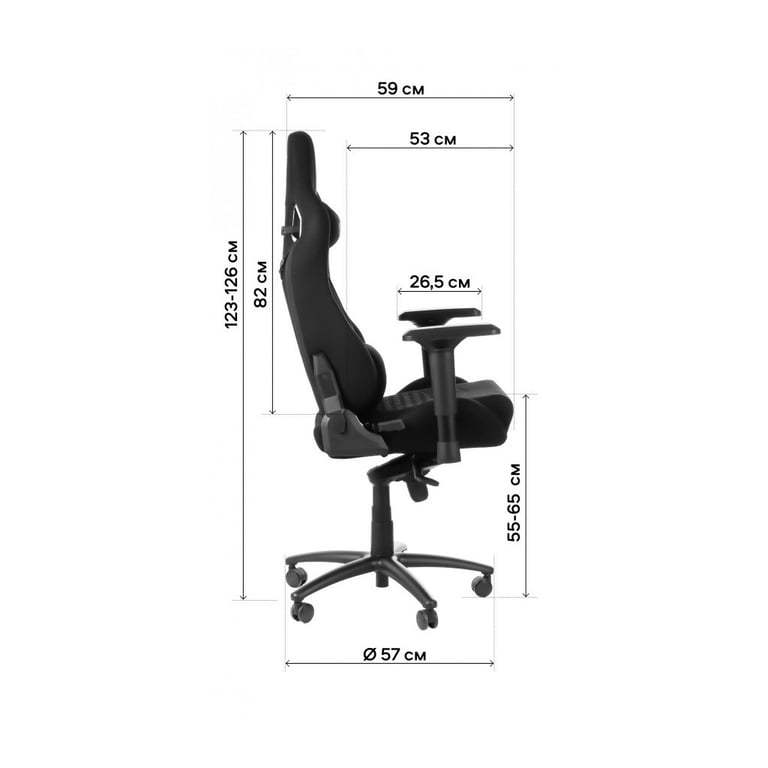 Крісло ігрове GT Racer X-0712 Shadow Black - фото 12