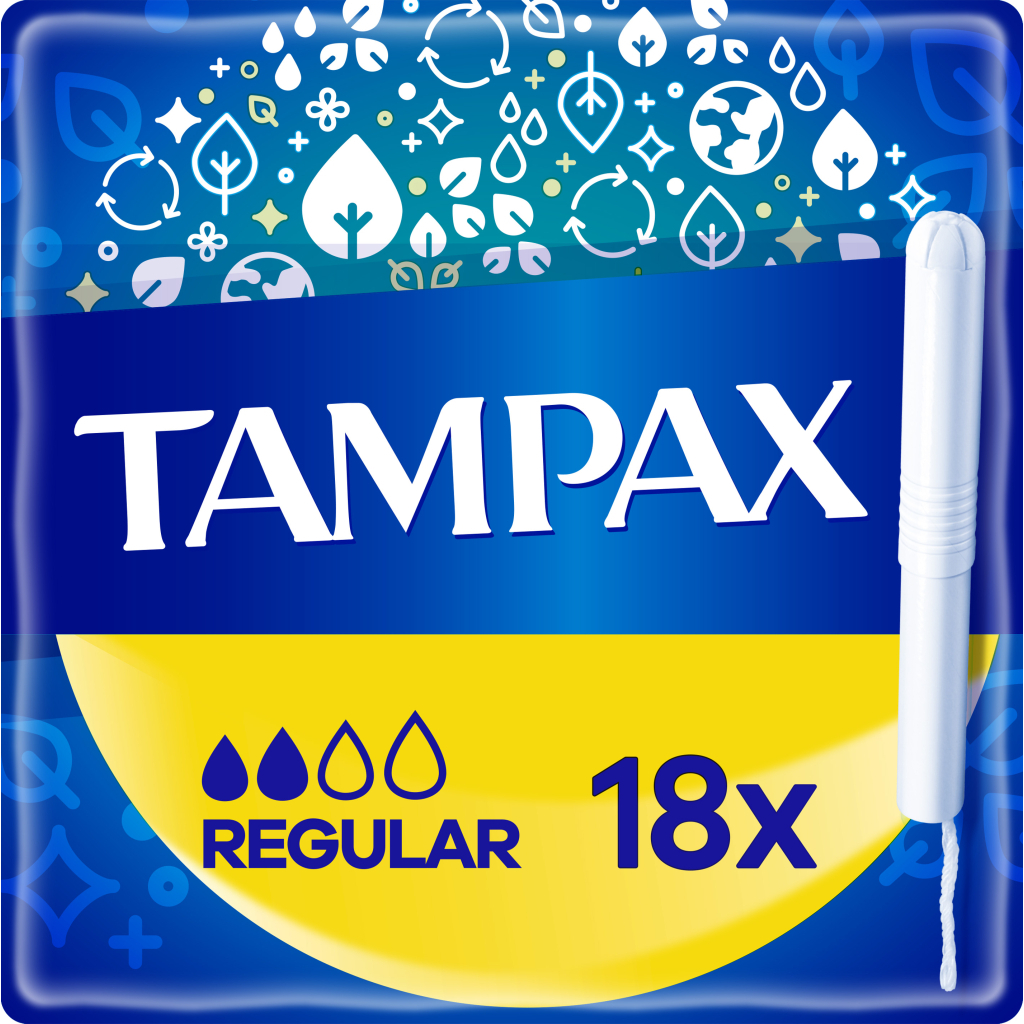 Тампони Tampax Regular з аплікатором 18 шт. (8006540858509) - фото 1 Тампони Tampax Regular з аплікатором 18 шт. (8006540858509) - фото 1