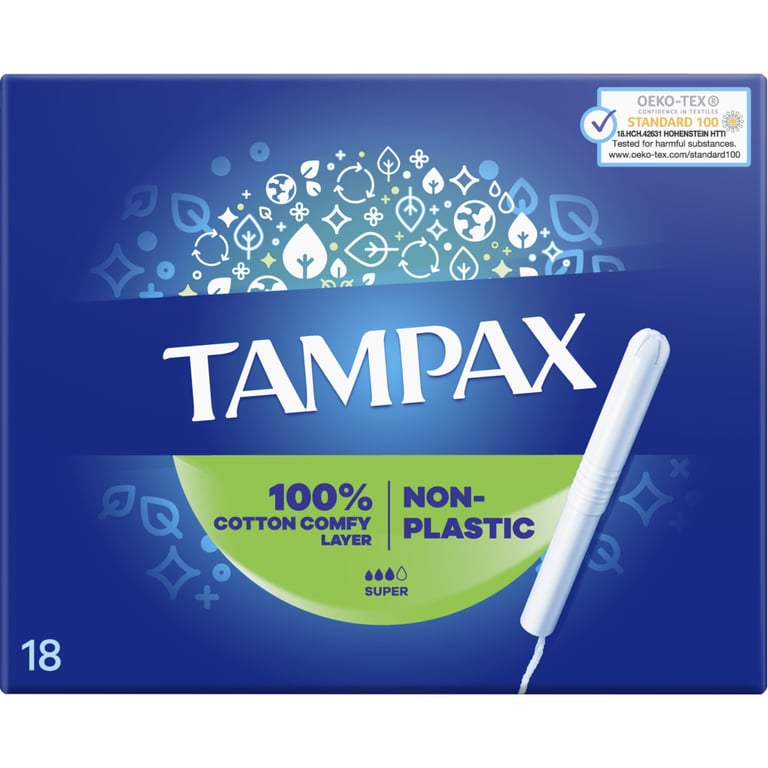 Тампони Tampax Super з аплікатором 18 шт. (8006540716625) - фото 2