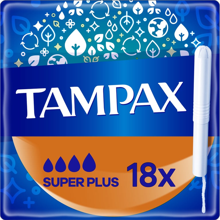 Тампони Tampax Super Plus з аплікатором 18 шт. (8006540716670) - фото 1