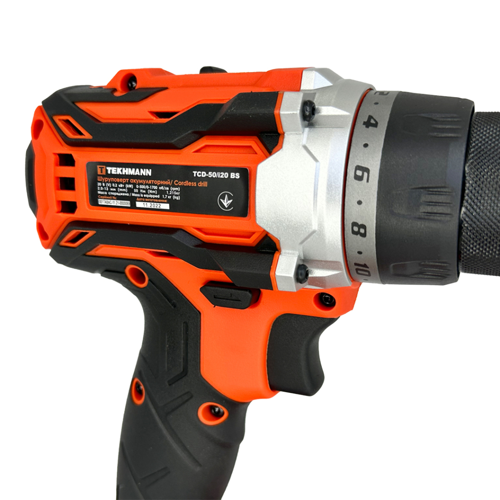 Шуруповерт Tekhmann TCD-50/i20 BS (без АКБ та ЗП) (849187) - фото 4 Шуруповерт Tekhmann TCD-50/i20 BS (без АКБ та ЗП) (849187) - фото 4