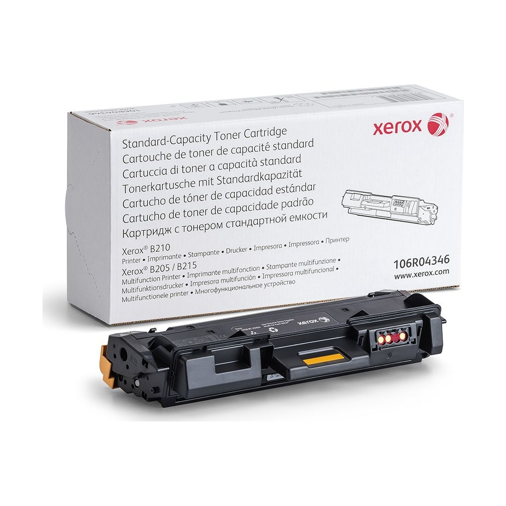 Тонер-картридж Xerox B205/B210/B215 Black 1.5K (106R04346) - фото 1 Тонер-картридж Xerox B205/B210/B215 Black 1.5K (106R04346) - фото 1