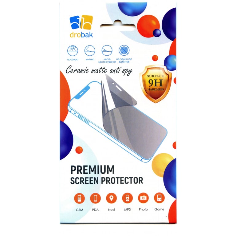 Скло захисне Drobak Matte Ceramics Anty Spy Apple iPhone 14 Pro (535330) - фото 2