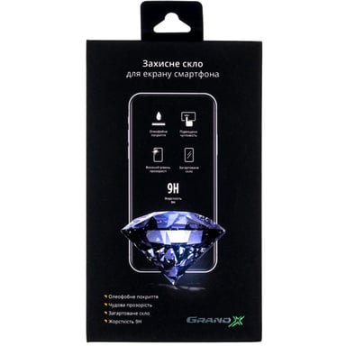 Скло захисне Grand-X Apple iPhone 15 Plus 9D black (AIP15PL9D) - фото 1